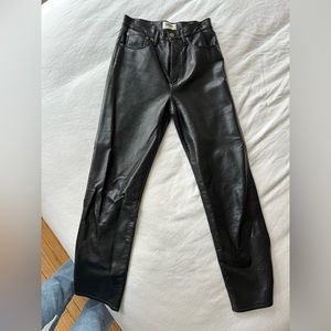 Agolde leather pants